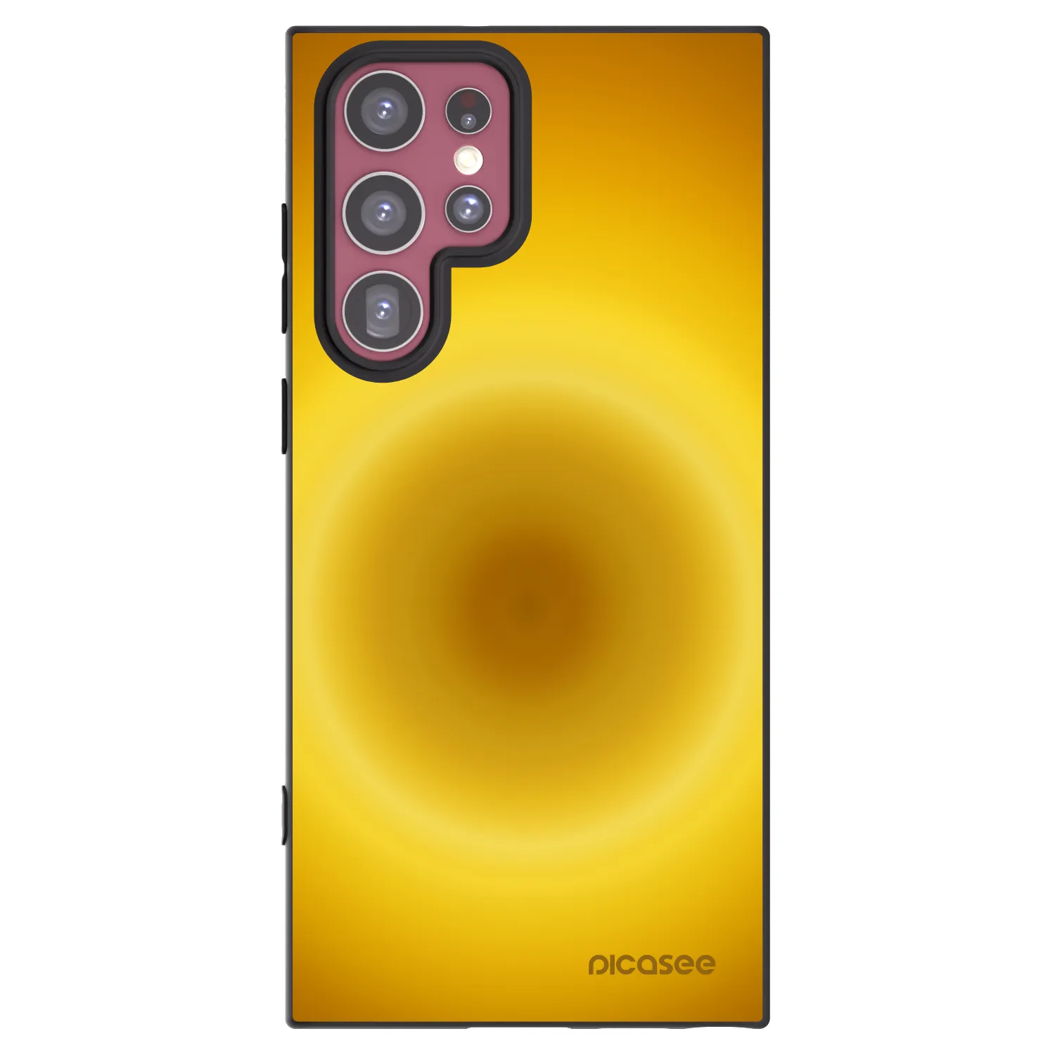 Picasee silikonski črni ovitek za Samsung Galaxy S22 Ultra 5G - Solar Pulse