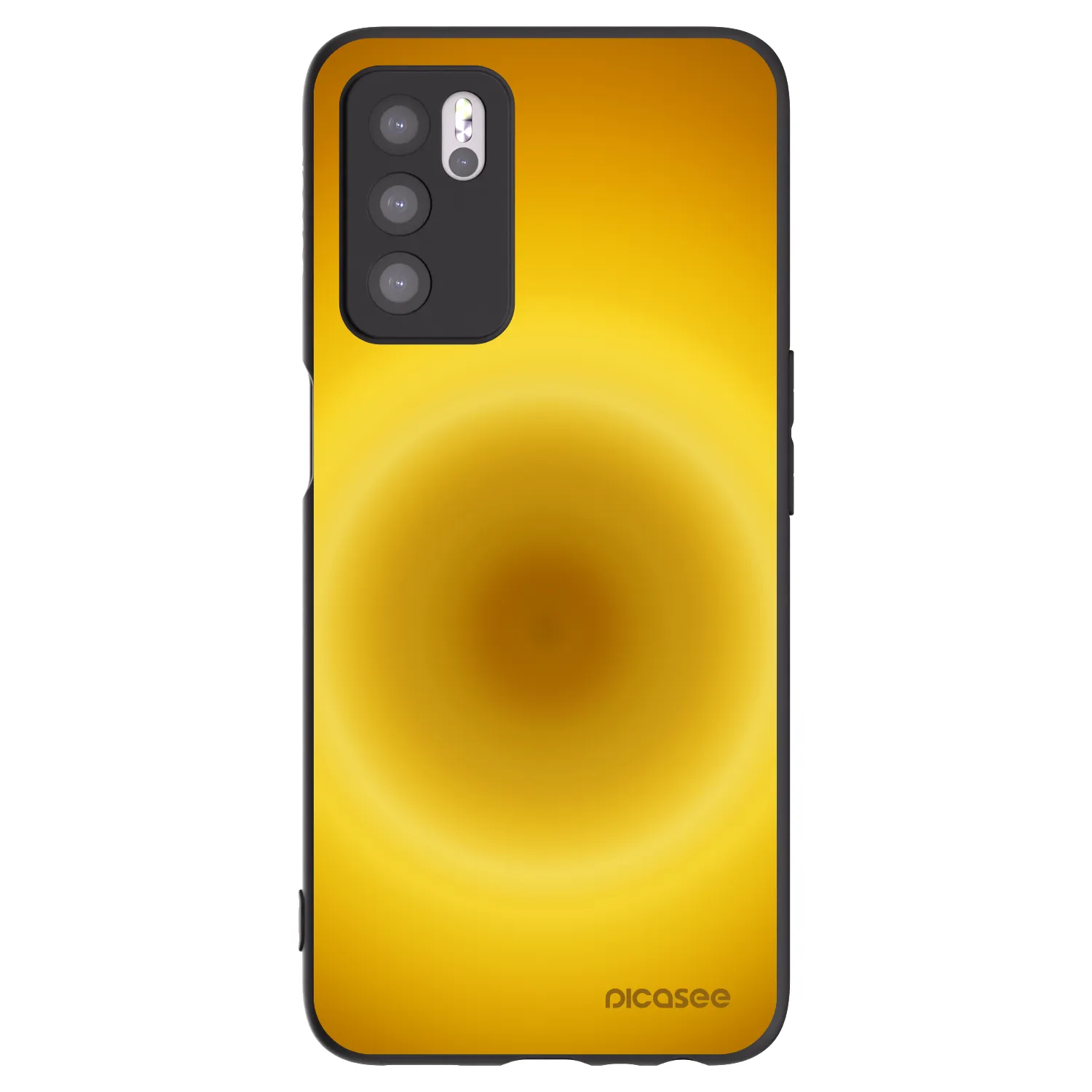 Picasee silikonski črni ovitek za OPPO A16 - Solar Pulse