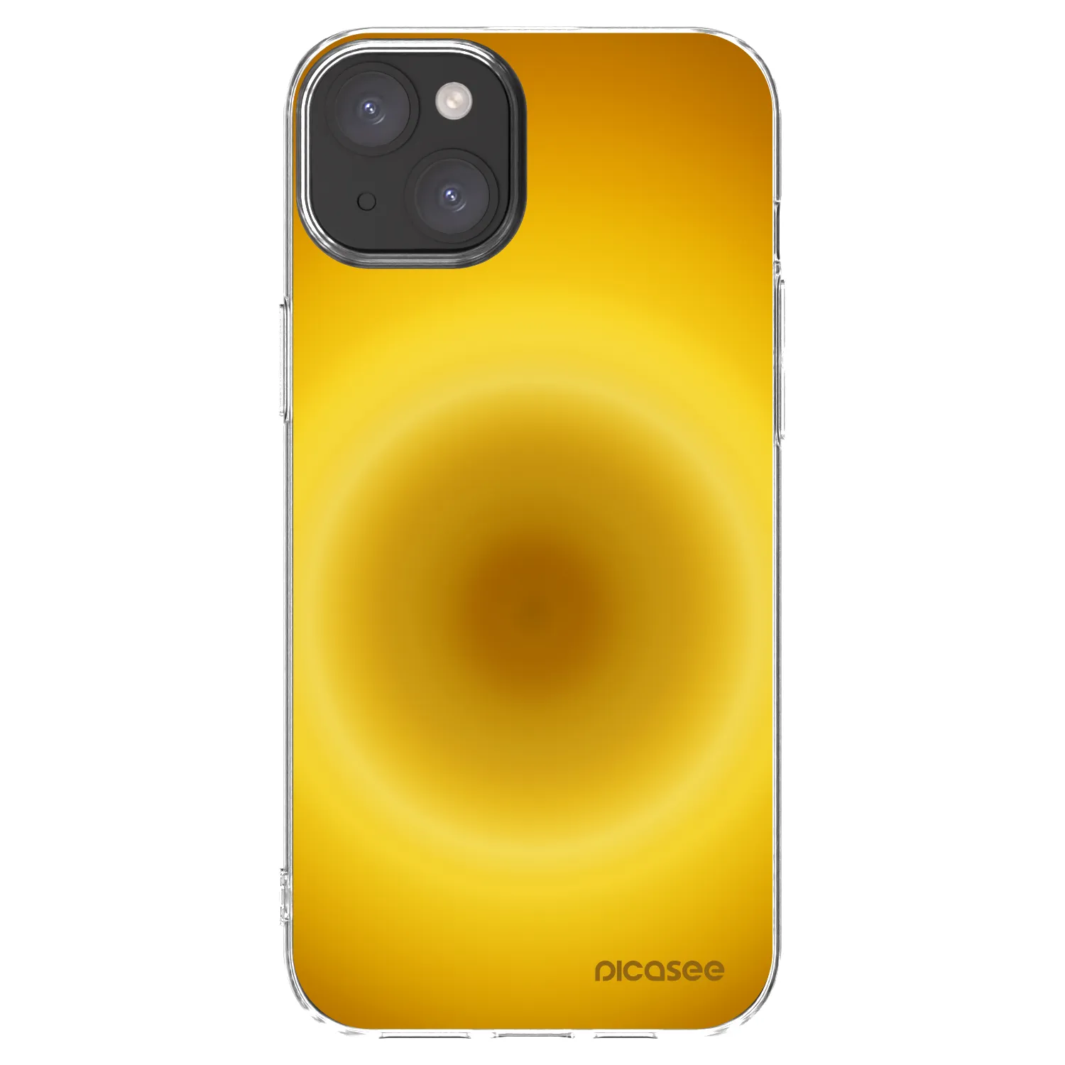 Picasee silikonski prozorni ovitek za Apple iPhone 15 Plus - Solar Pulse