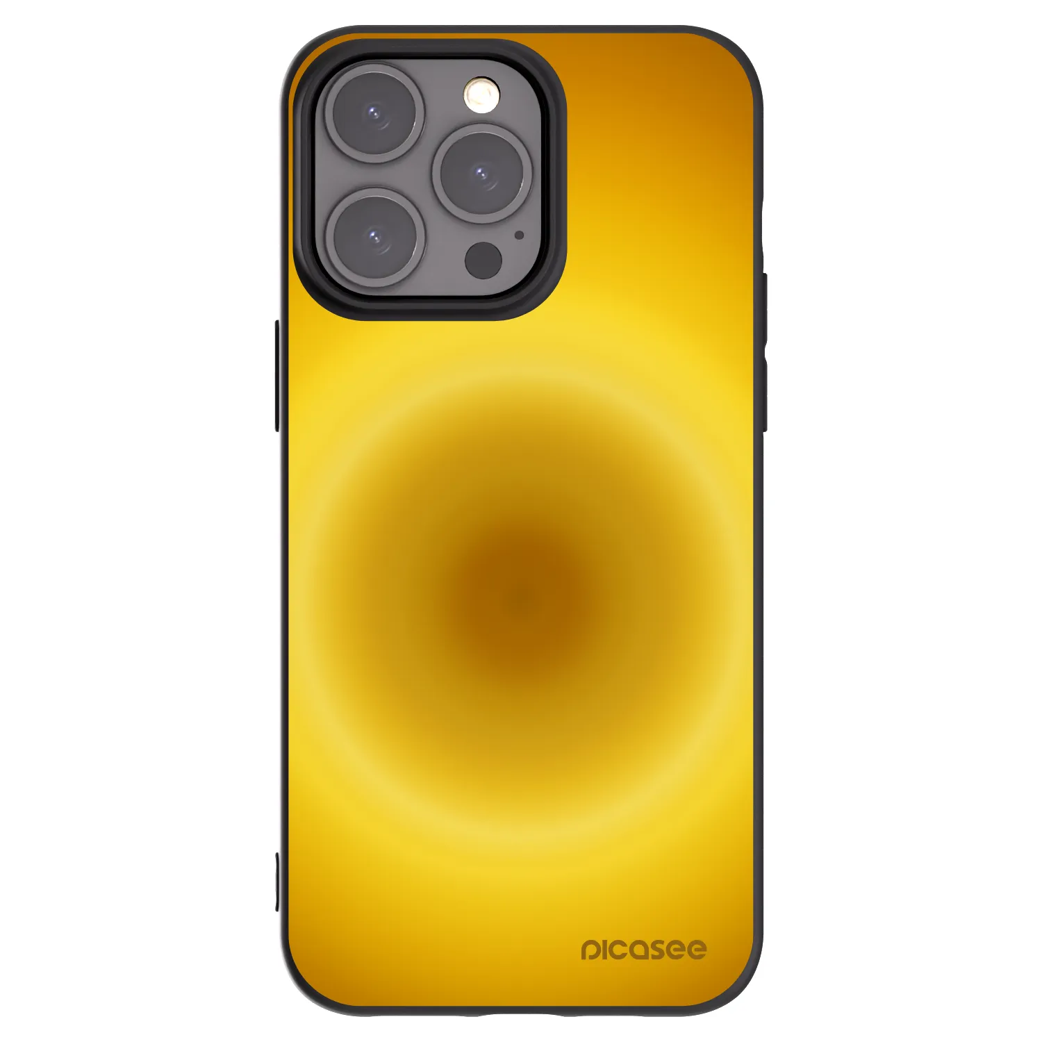 Picasee silikonski črni ovitek za Apple iPhone 15 Pro Max - Solar Pulse