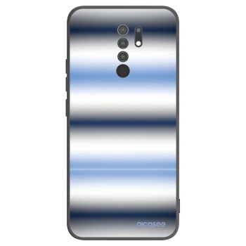 Picasee silikonski črni ovitek za Xiaomi Redmi 9 - Static Lines