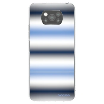 Picasee silikonski črni ovitek za Xiaomi Poco X3 - Static Lines