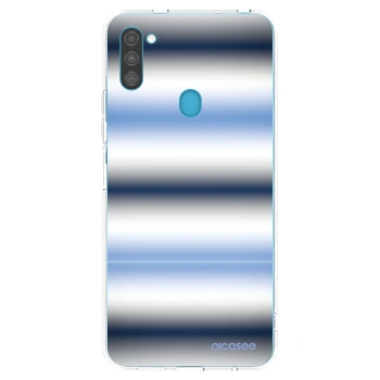 Picasee silikonski prozorni ovitek za Samsung Galaxy M11 - Static Lines