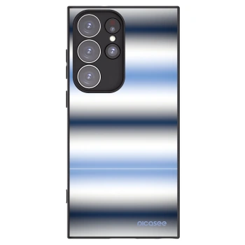 Picasee silikonski črni ovitek za Samsung Galaxy S23 Ultra 5G - Static Lines