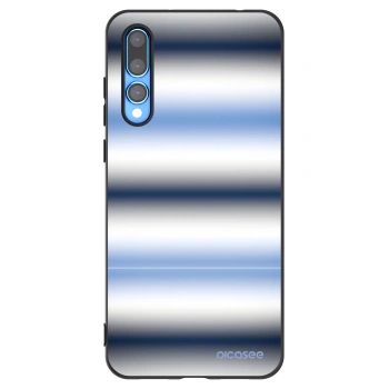 Picasee silikonski črni ovitek za Huawei P20 Pro - Static Lines