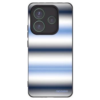 Picasee silikonski črni ovitek za Xiaomi Redmi Note 14 5G - Static Lines