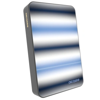 Picasee Prenosna baterija z MagSafe 10 000 mAh Siva - Static Lines