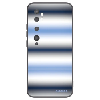 Picasee silikonski črni ovitek za Xiaomi Mi Note 10 (Pro) - Static Lines