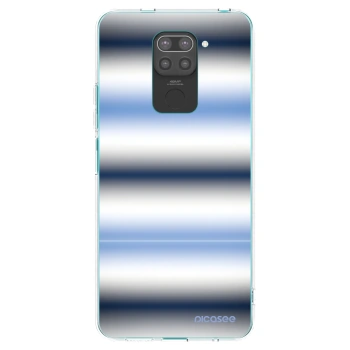 Picasee silikonski črni ovitek za Xiaomi Redmi Note 9 - Static Lines