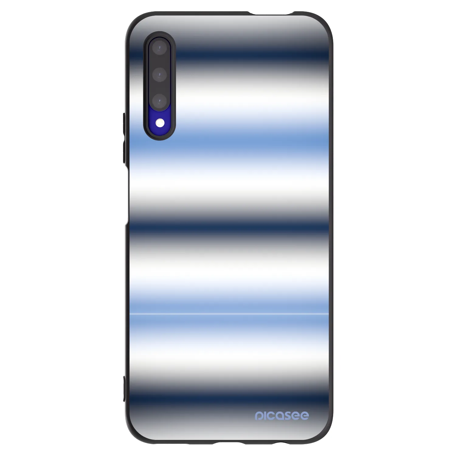 Picasee silikonski črni ovitek za Honor 9X Pro - Static Lines