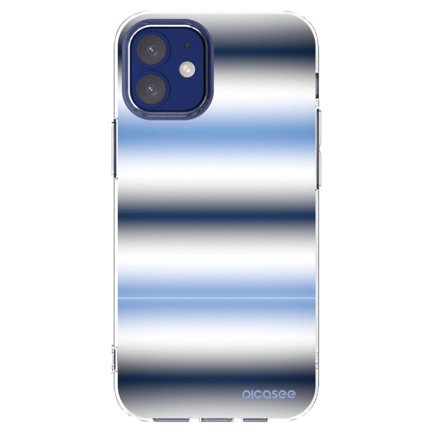 Picasee silikonski prozorni ovitek za Apple iPhone 12 mini - Static Lines