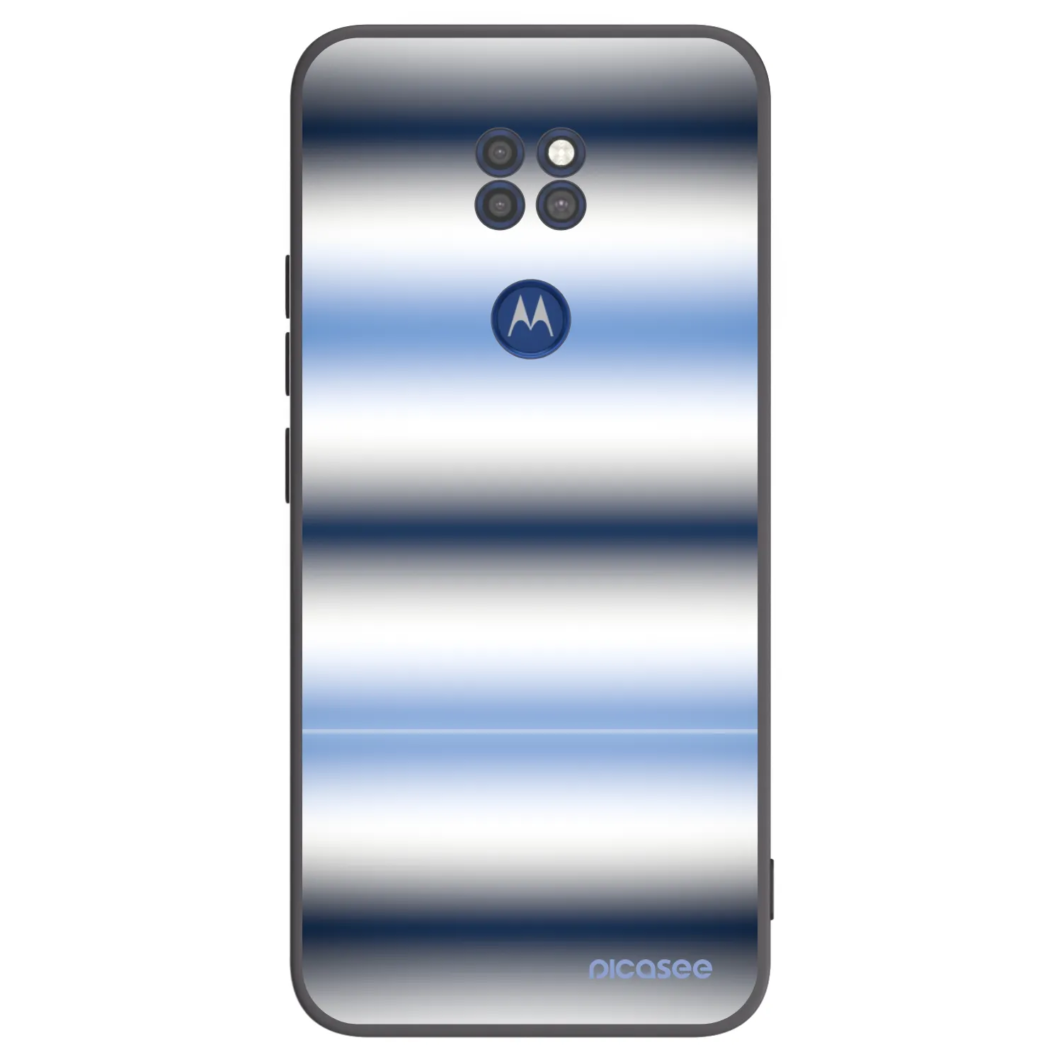 Picasee silikonski črni ovitek za Motorola Moto G9 Play - Static Lines