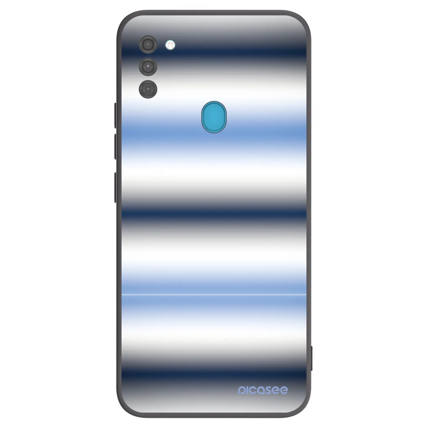 Picasee silikonski črni ovitek za Samsung Galaxy M11 - Static Lines