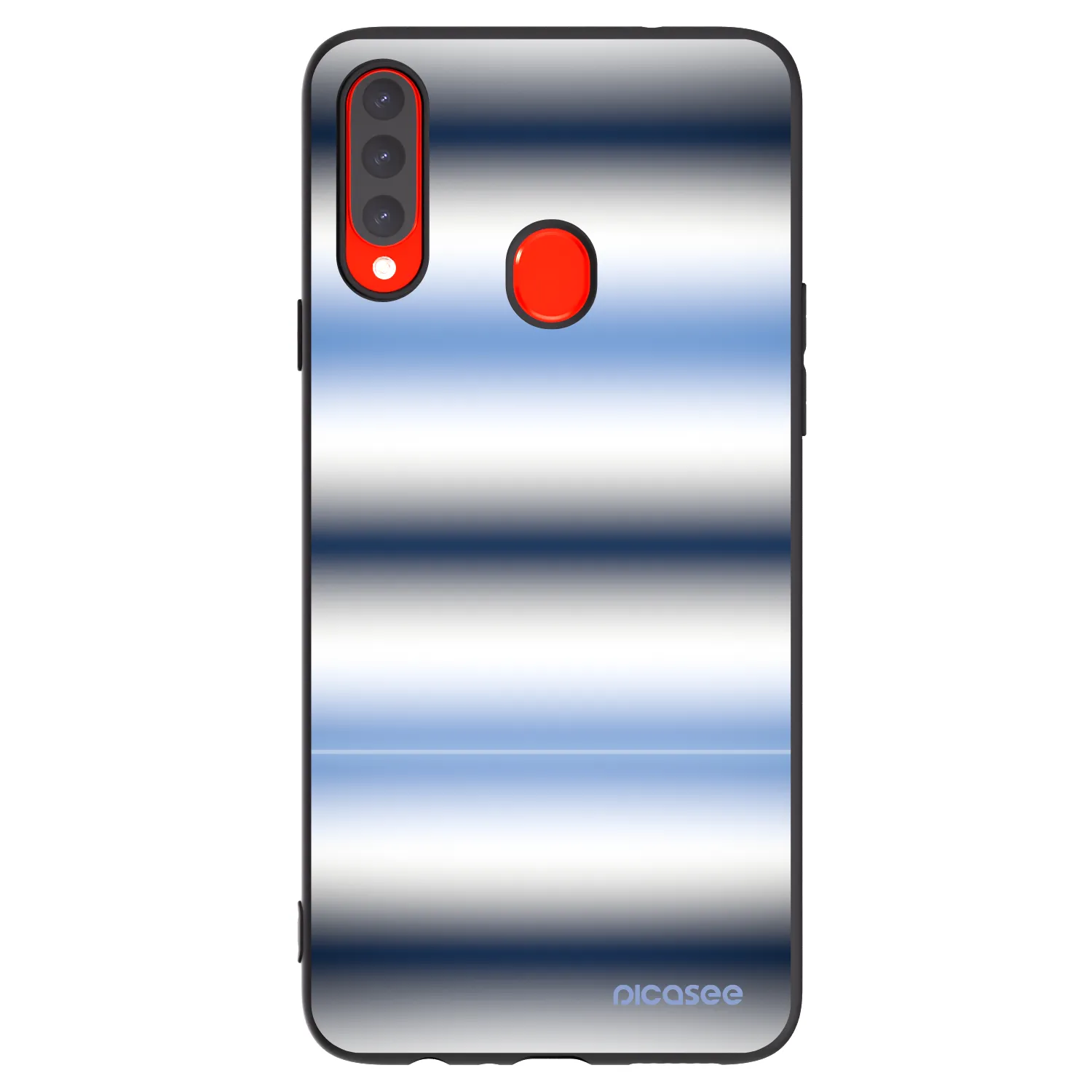 Picasee silikonski črni ovitek za Samsung Galaxy A20s - Static Lines