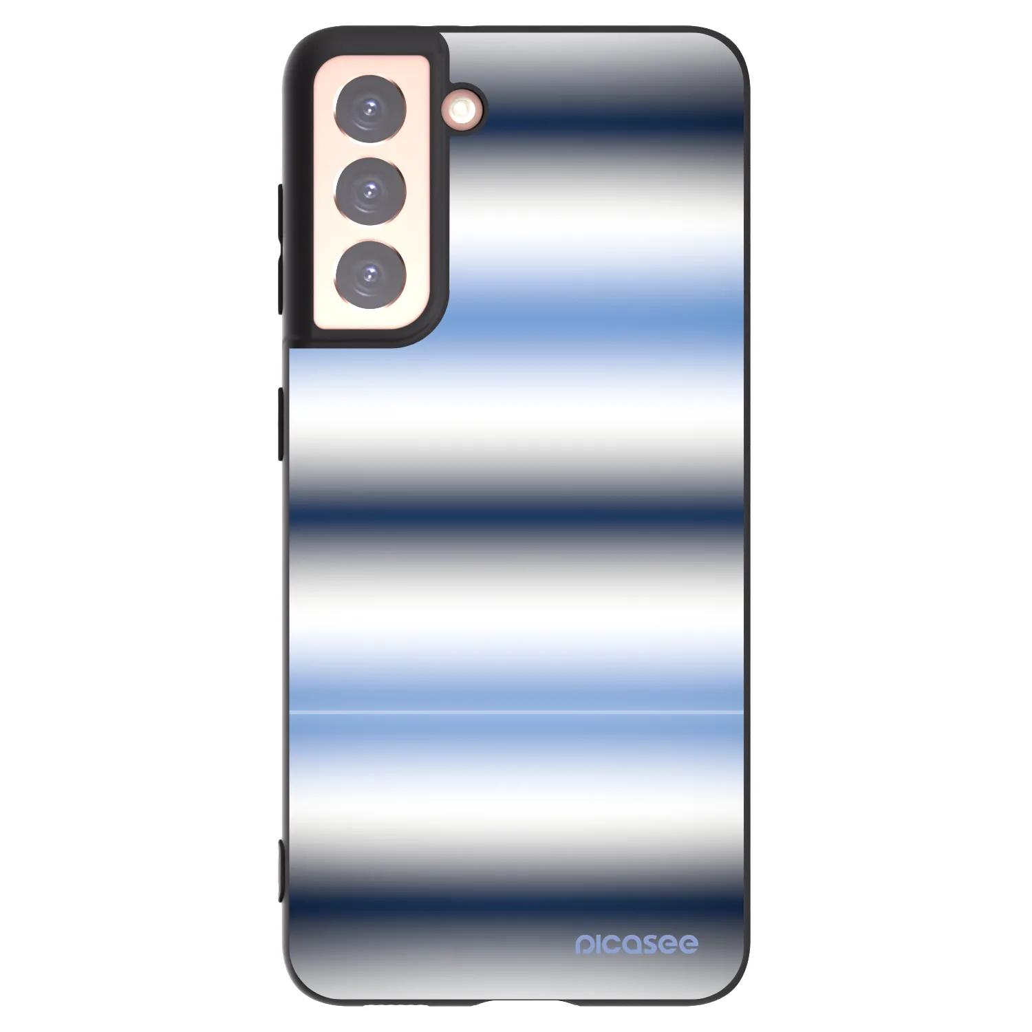 Picasee silikonski črni ovitek za Samsung Galaxy S21 5G G991B - Static Lines