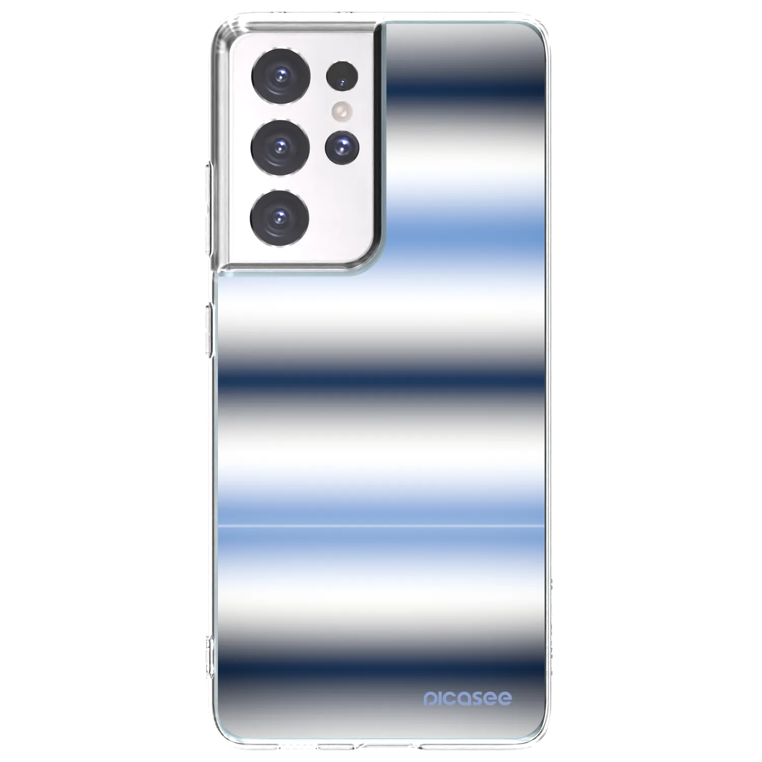 Picasee silikonski prozorni ovitek za Samsung Galaxy S21 Ultra 5G G998B - Static Lines