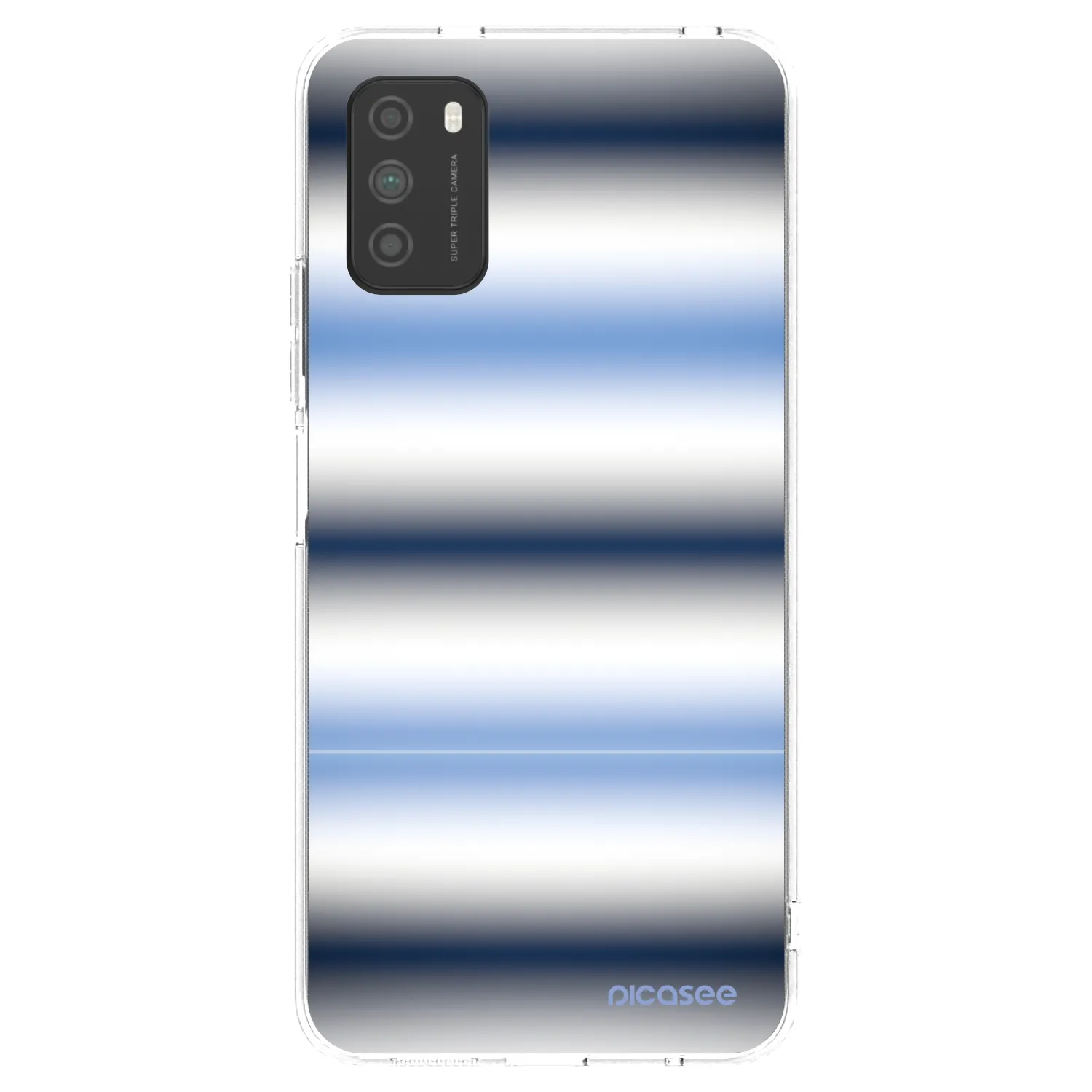 Picasee silikonski prozorni ovitek za Xiaomi Poco M3 - Static Lines