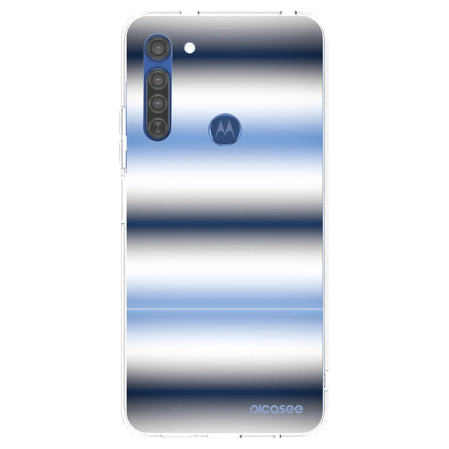 Picasee silikonski prozorni ovitek za Motorola Moto G8 - Static Lines