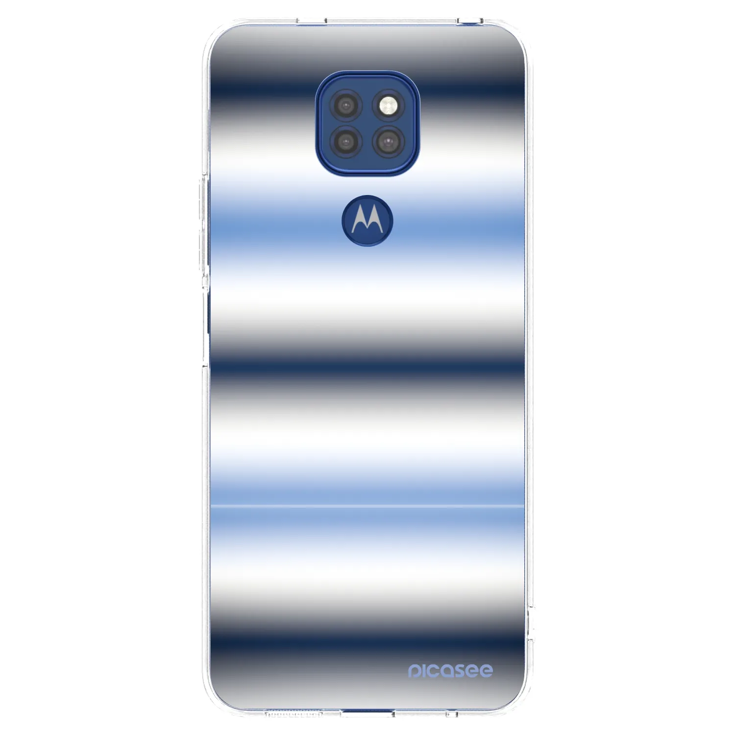 Picasee silikonski prozorni ovitek za Motorola Moto G9 Play - Static Lines