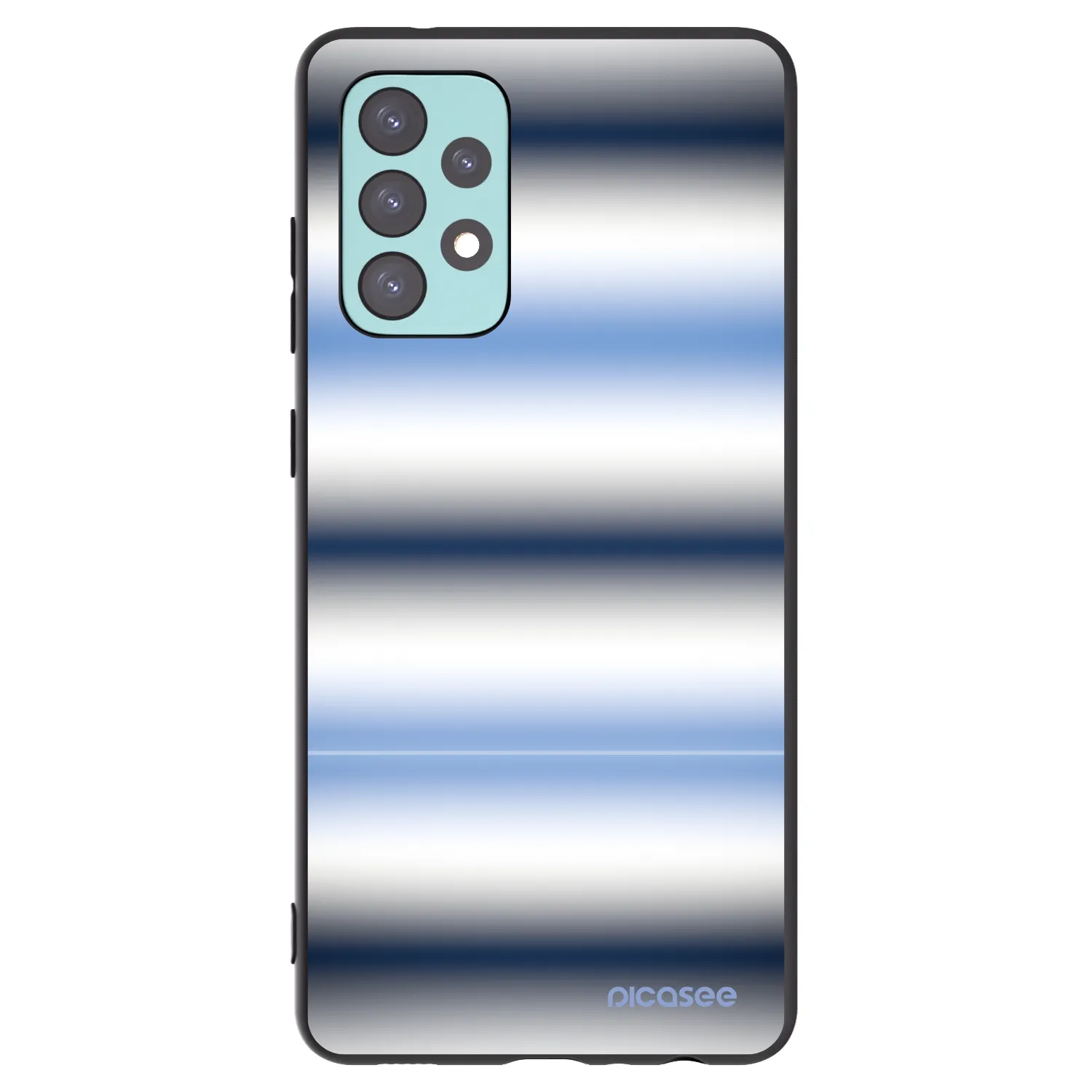 Picasee silikonski črni ovitek za Samsung Galaxy A72 A725F - Static Lines