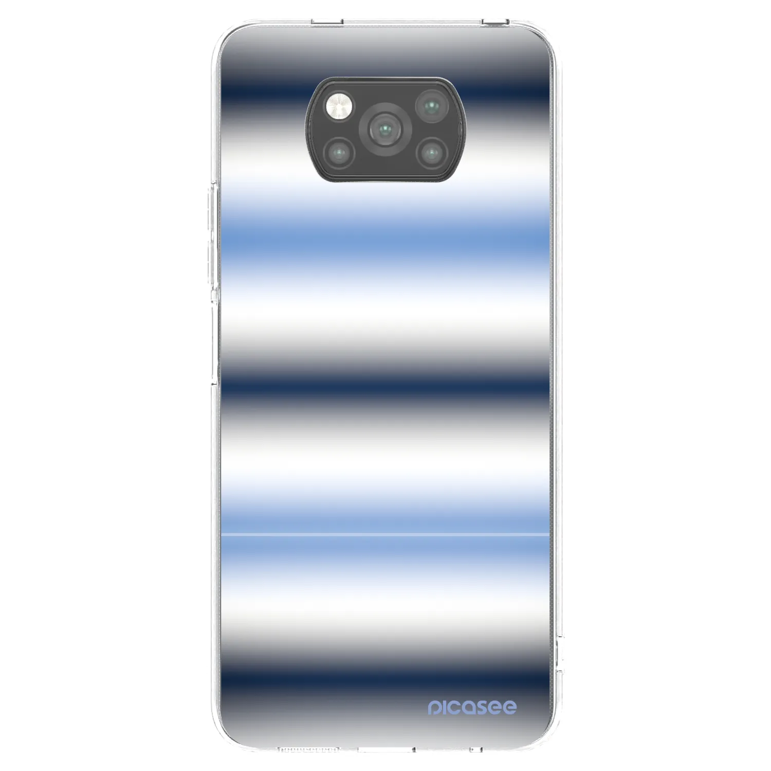 Picasee silikonski črni ovitek za Xiaomi Poco X3 Pro - Static Lines