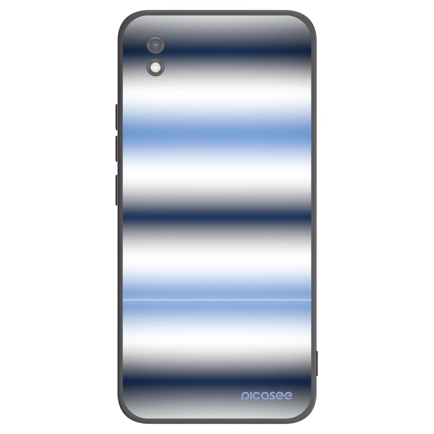 Picasee silikonski črni ovitek za Xiaomi Redmi 9AT - Static Lines