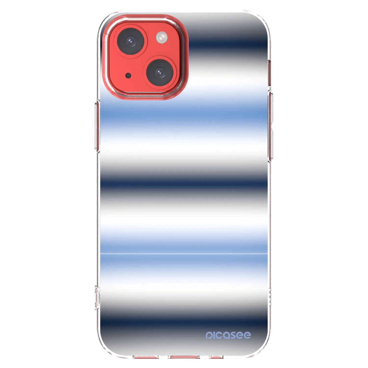 Picasee silikonski prozorni ovitek za Apple iPhone 13 mini - Static Lines