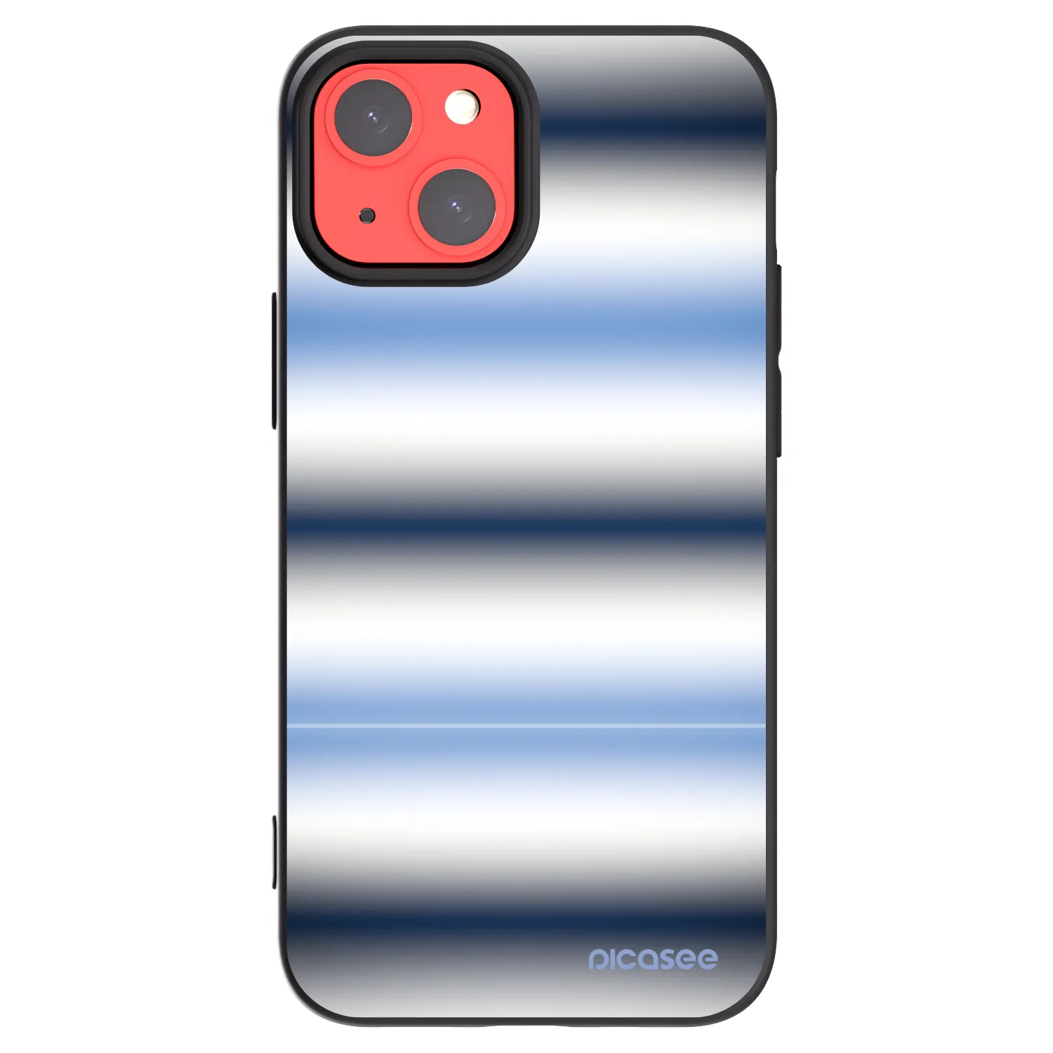 Picasee silikonski črni ovitek za Apple iPhone 13 mini - Static Lines