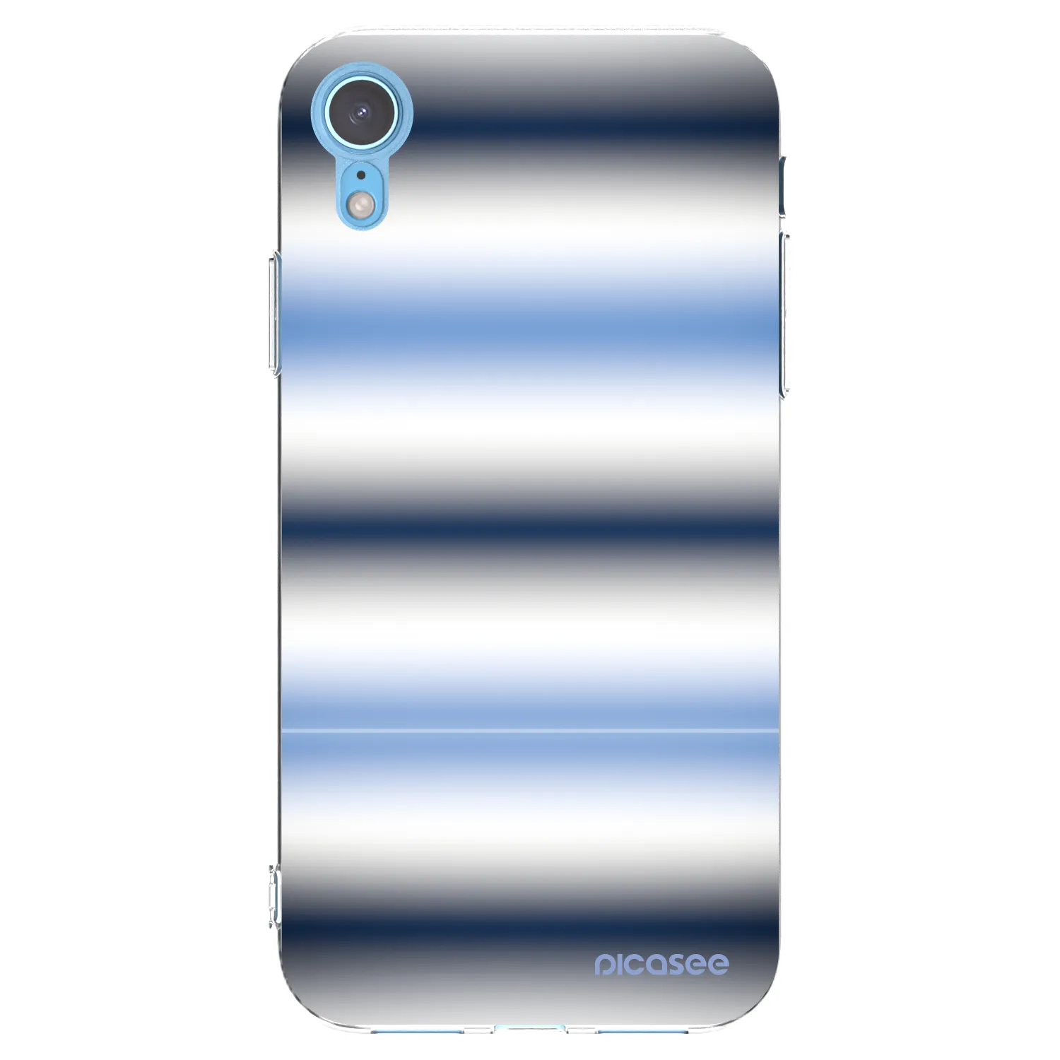 Picasee silikonski prozorni ovitek za Apple iPhone XR - Static Lines