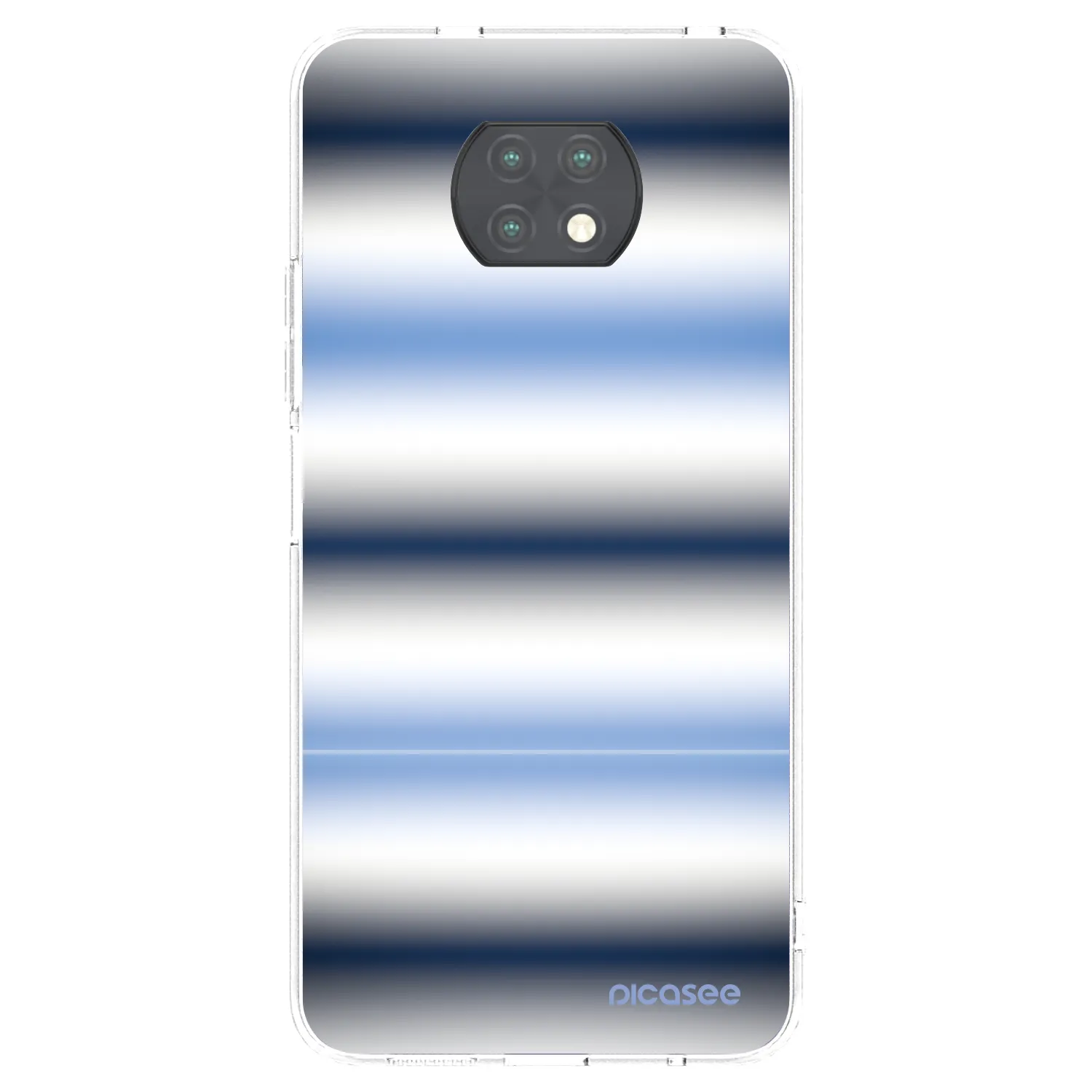 Picasee silikonski prozorni ovitek za Xiaomi Redmi Note 9T - Static Lines