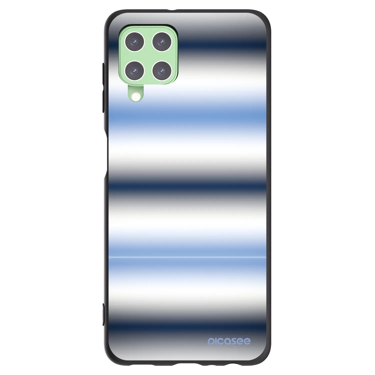 Picasee silikonski črni ovitek za Samsung Galaxy A22 A225F 4G - Static Lines