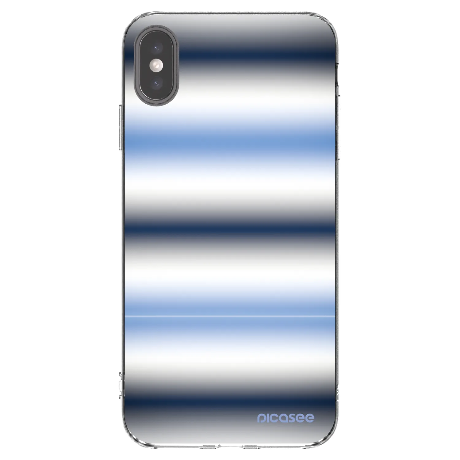 Picasee silikonski prozorni ovitek za Apple iPhone XS Max - Static Lines