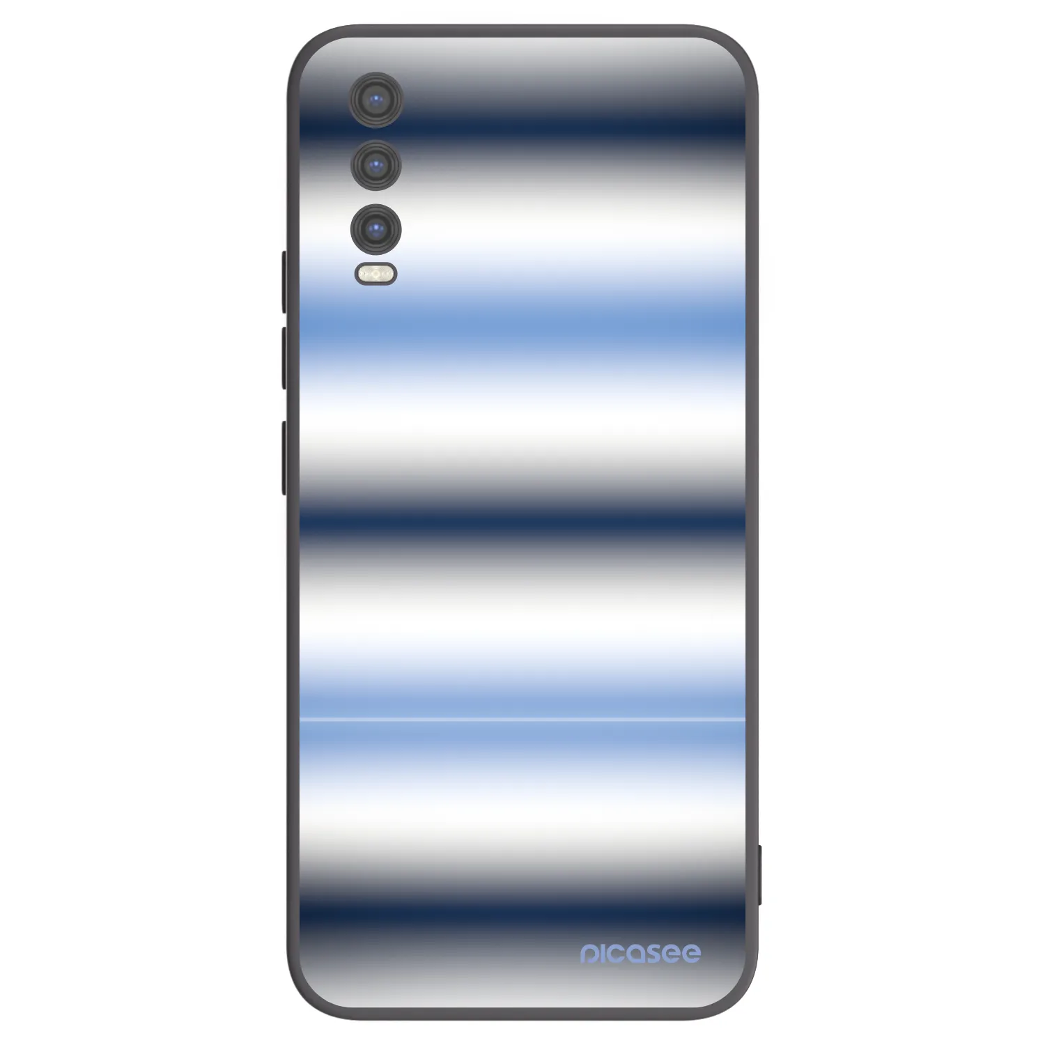 Picasee silikonski črni ovitek za Vivo Y20s - Static Lines