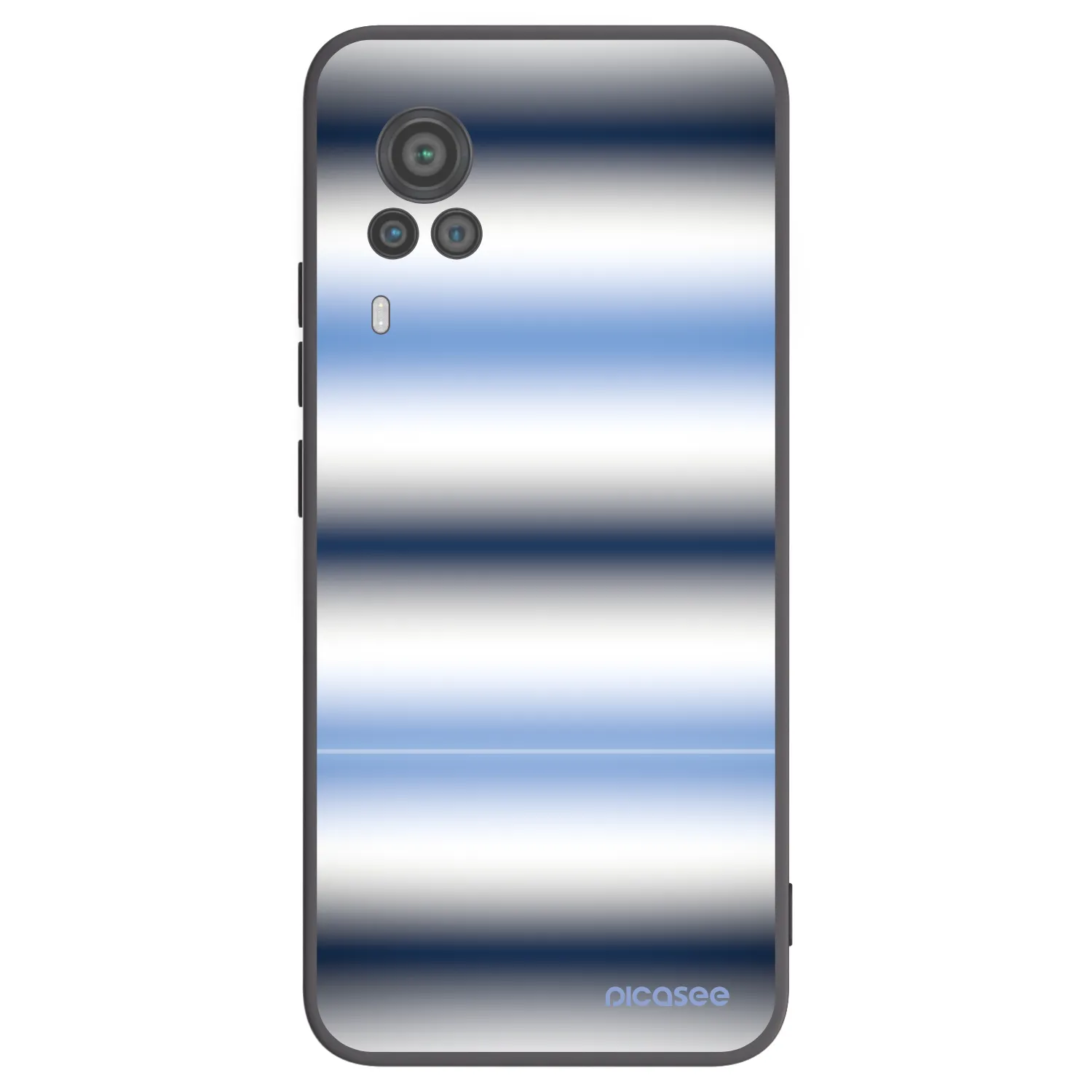 Picasee silikonski črni ovitek za Vivo X60 Pro 5G - Static Lines