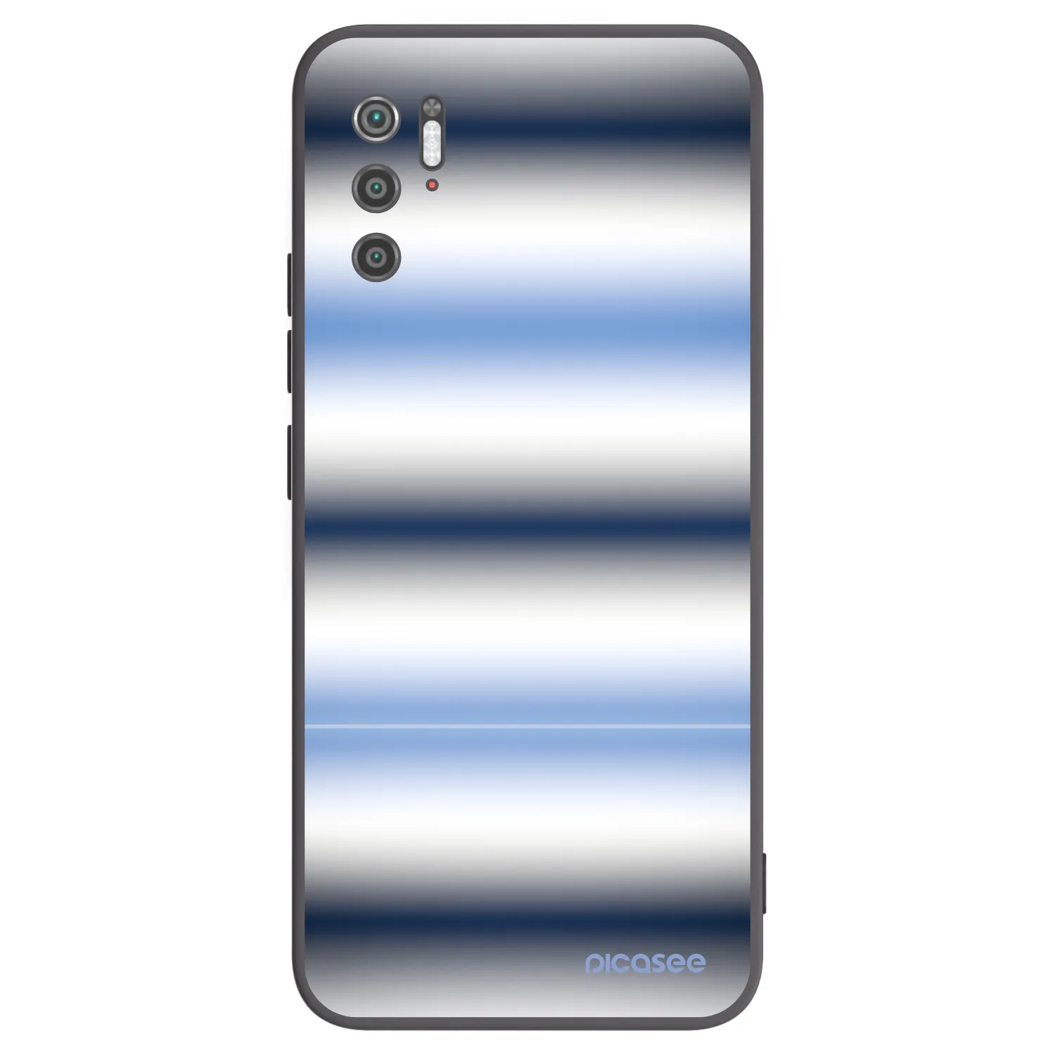 Picasee silikonski črni ovitek za Xiaomi Poco M3 Pro 5G - Static Lines