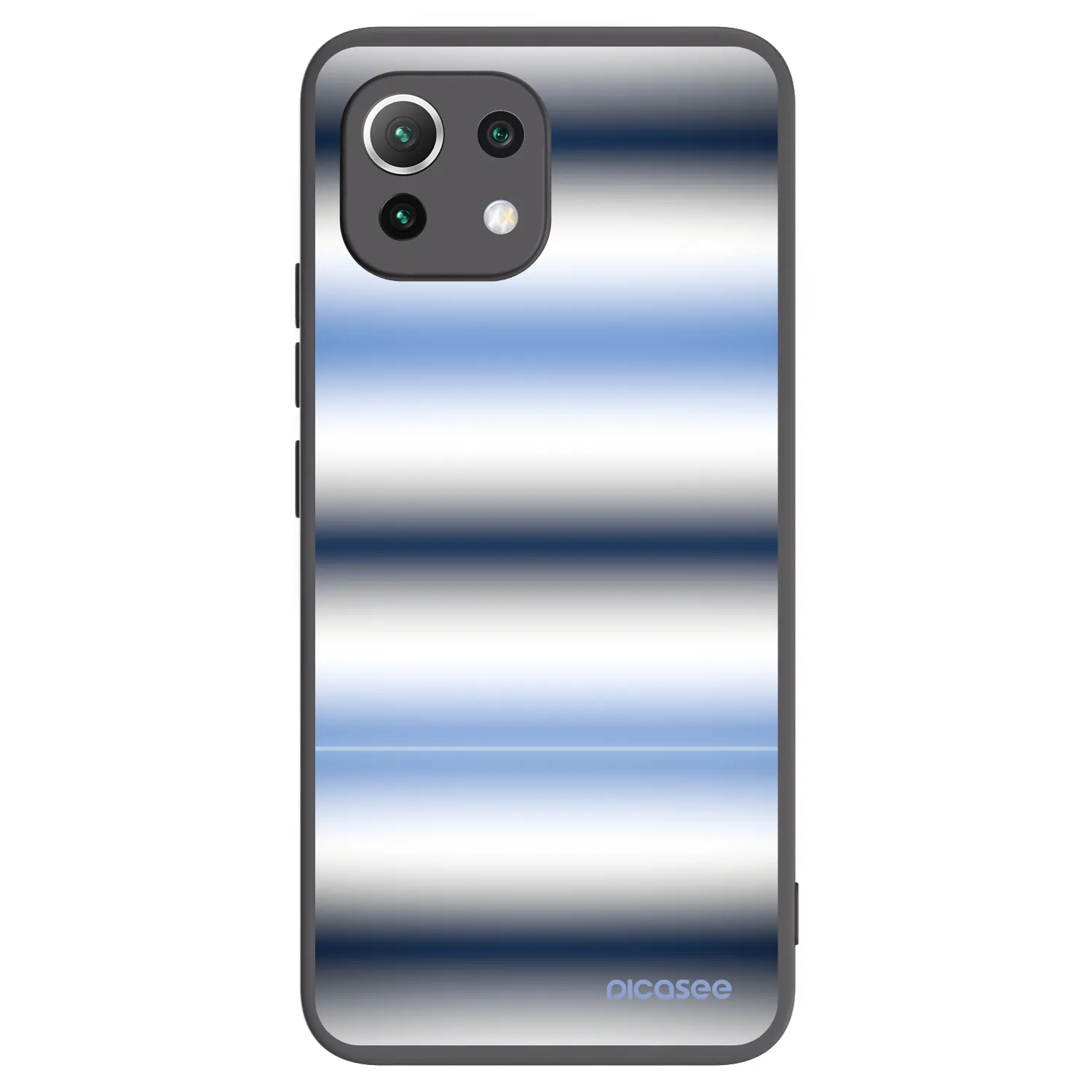 Picasee silikonski črni ovitek za Xiaomi 11 Lite 5G NE - Static Lines