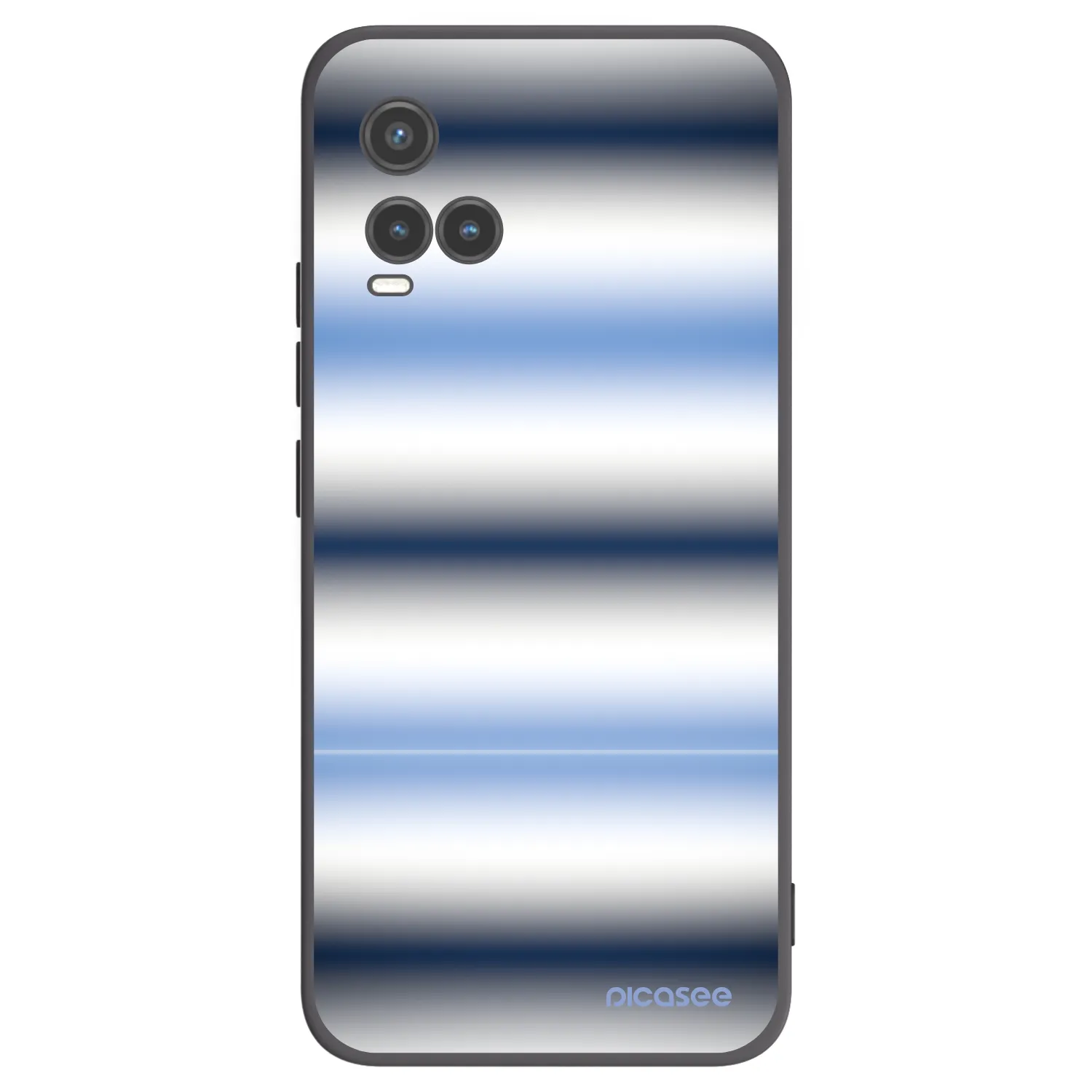 Picasee silikonski črni ovitek za Vivo Y33s - Static Lines