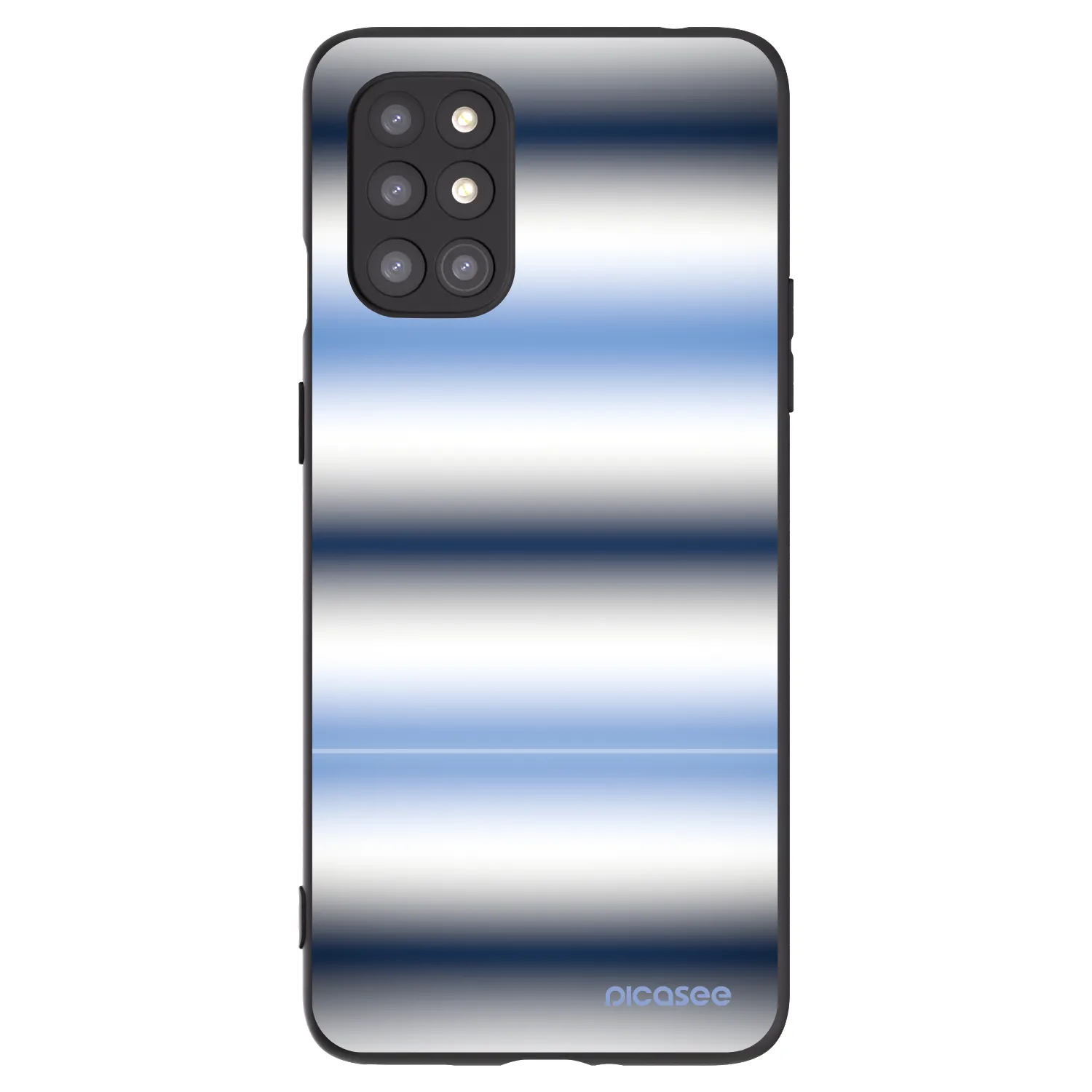 Picasee silikonski črni ovitek za OnePlus 8T - Static Lines
