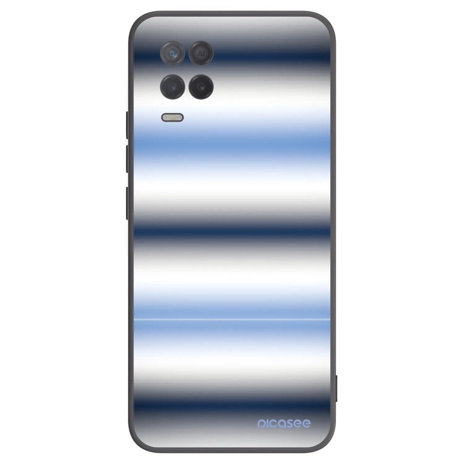 Picasee silikonski črni ovitek za Realme 8 5G - Static Lines