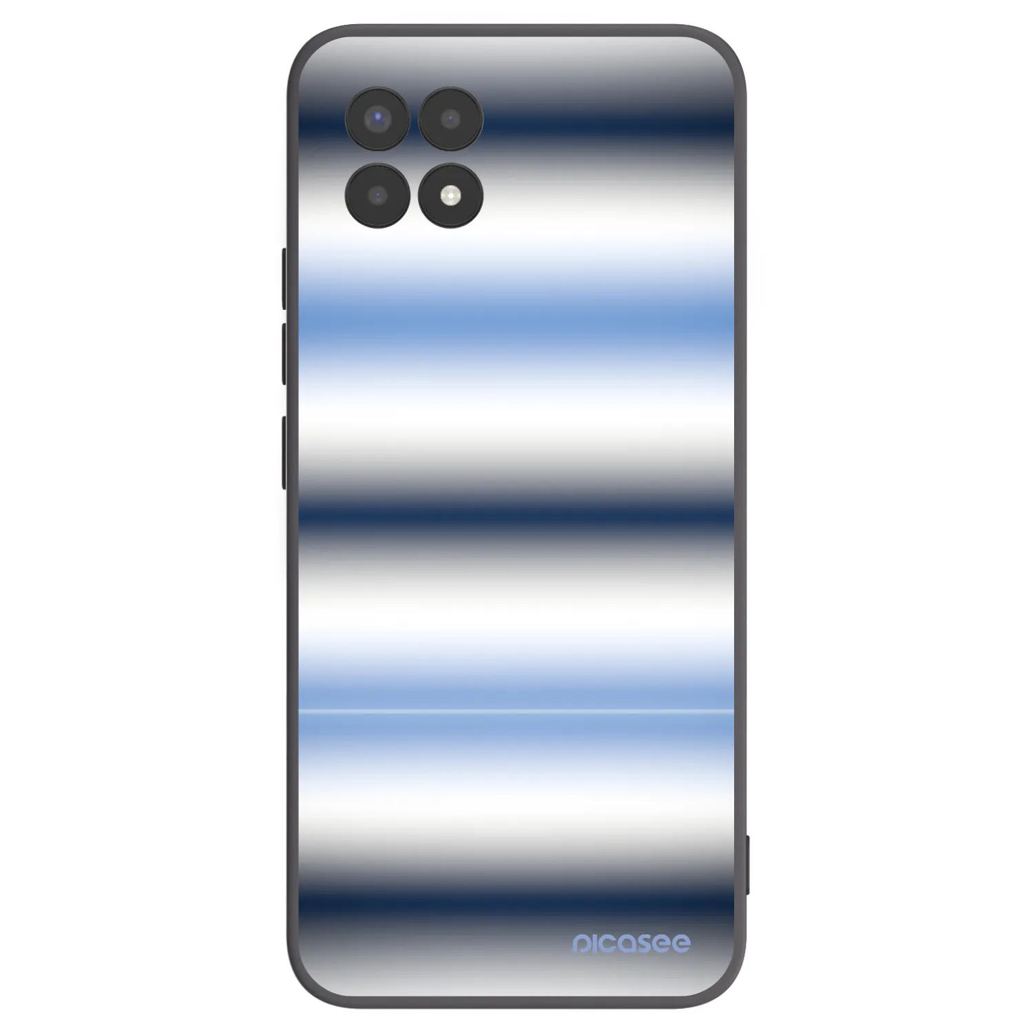Picasee silikonski črni ovitek za Realme 8i - Static Lines