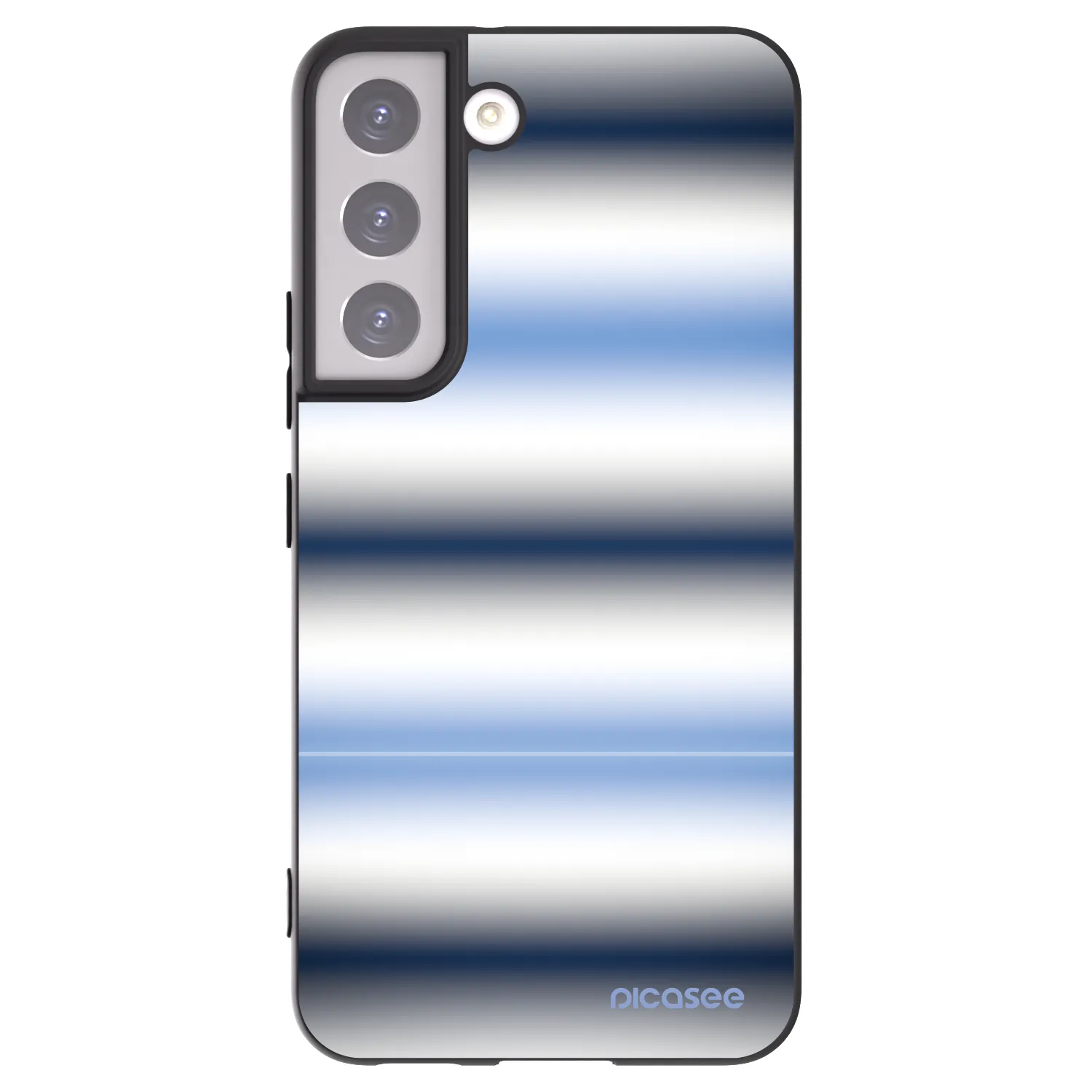 Picasee silikonski črni ovitek za Samsung Galaxy S22 5G - Static Lines