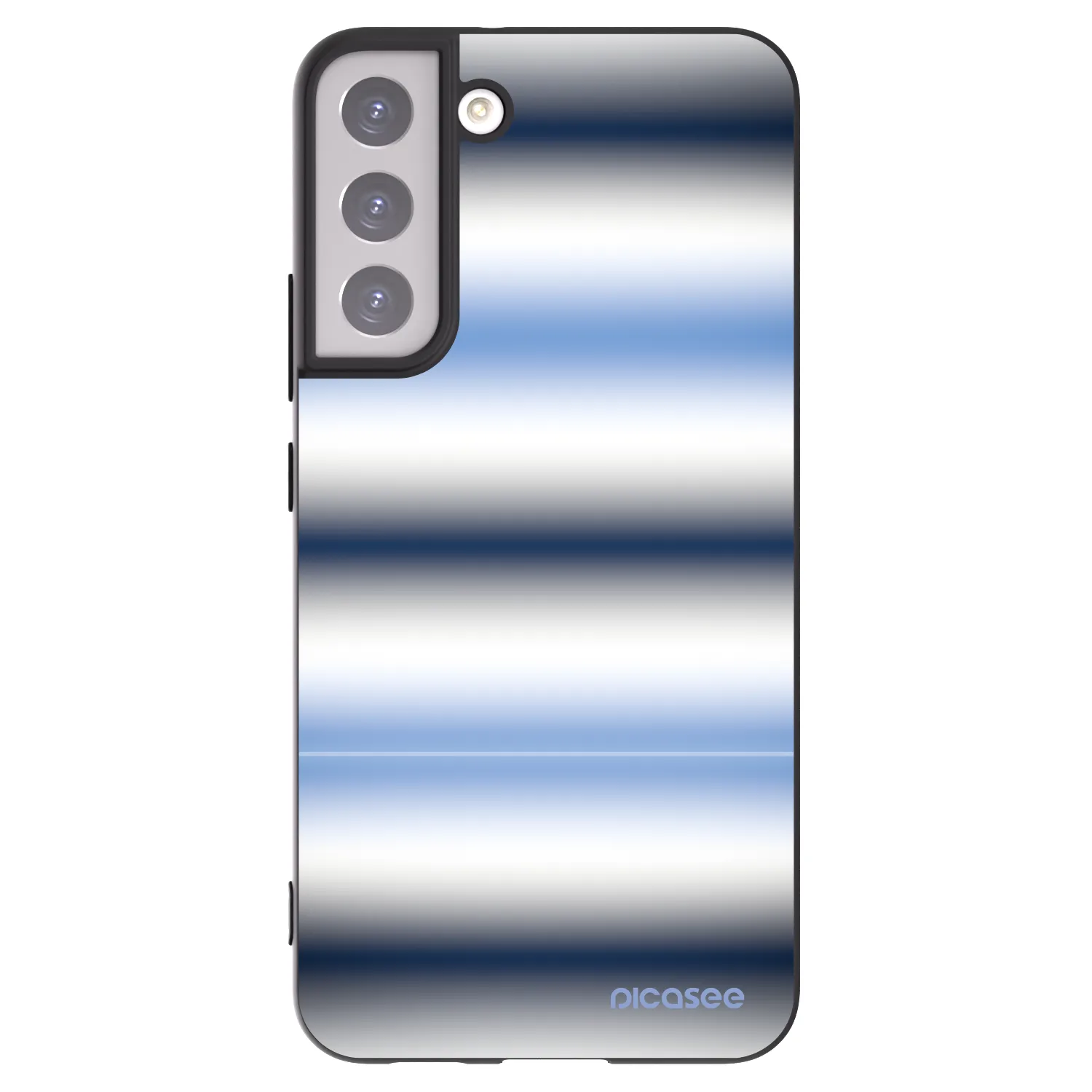 Picasee silikonski črni ovitek za Samsung Galaxy S22+ 5G - Static Lines