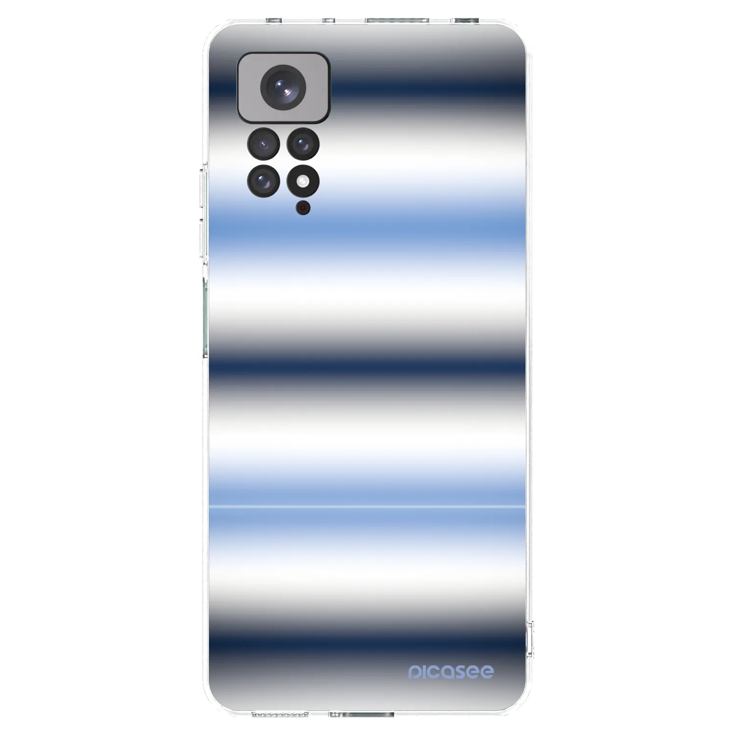 Picasee silikonski prozorni ovitek za Xiaomi Redmi Note 11 - Static Lines