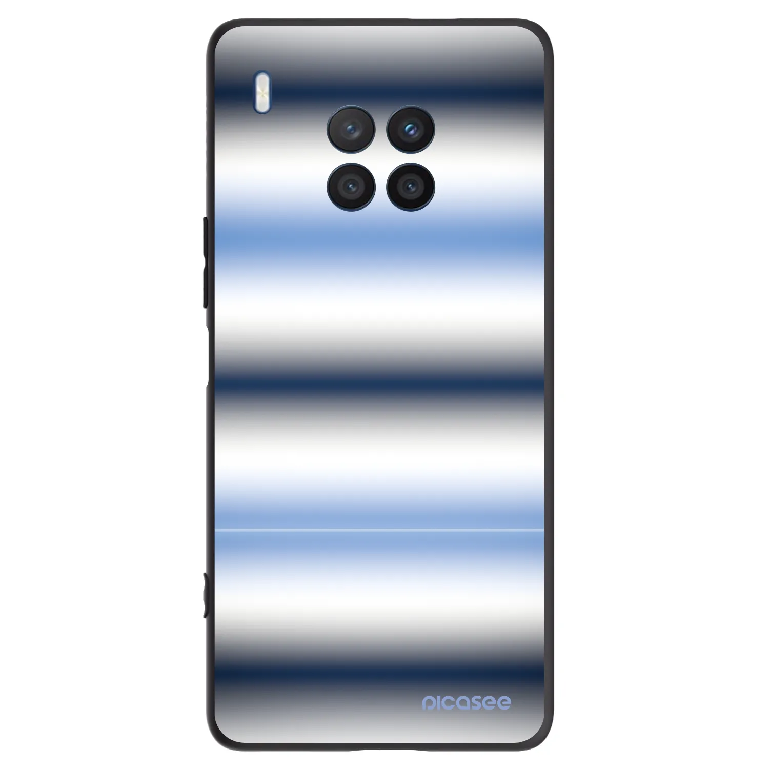 Picasee silikonski črni ovitek za Honor 50 Lite - Static Lines