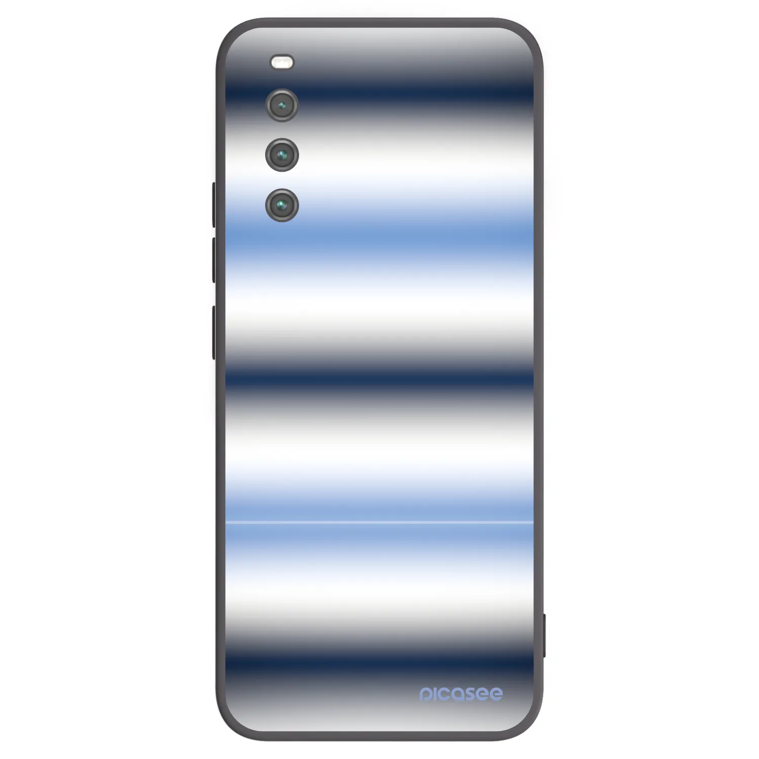 Picasee silikonski črni ovitek za Sony Xperia 10 IV 5G - Static Lines