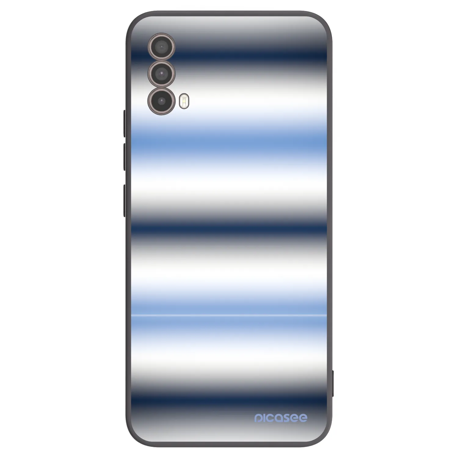 Picasee silikonski črni ovitek za Motorola Moto E40 - Static Lines