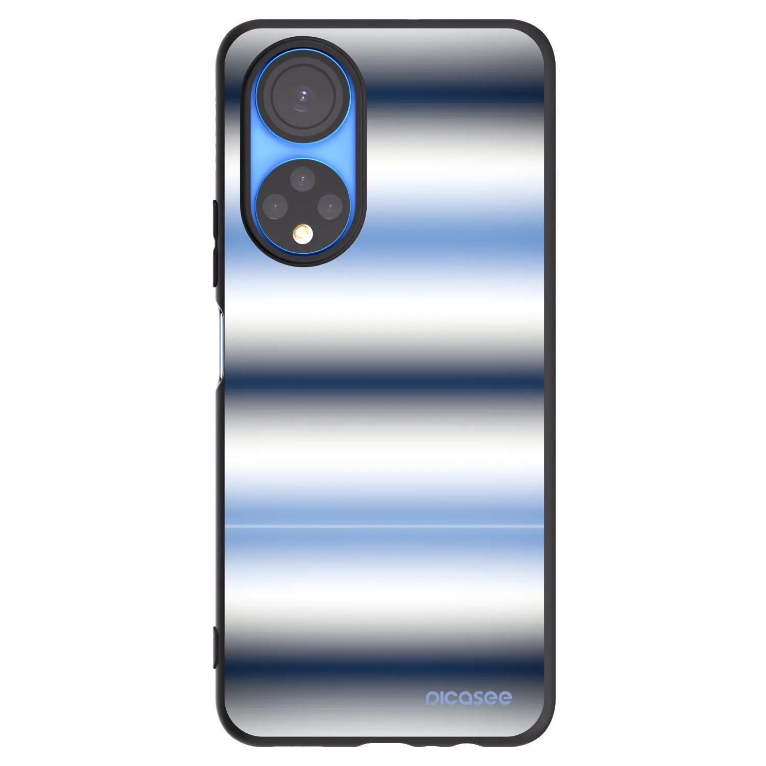 Picasee silikonski črni ovitek za Honor X7 - Static Lines