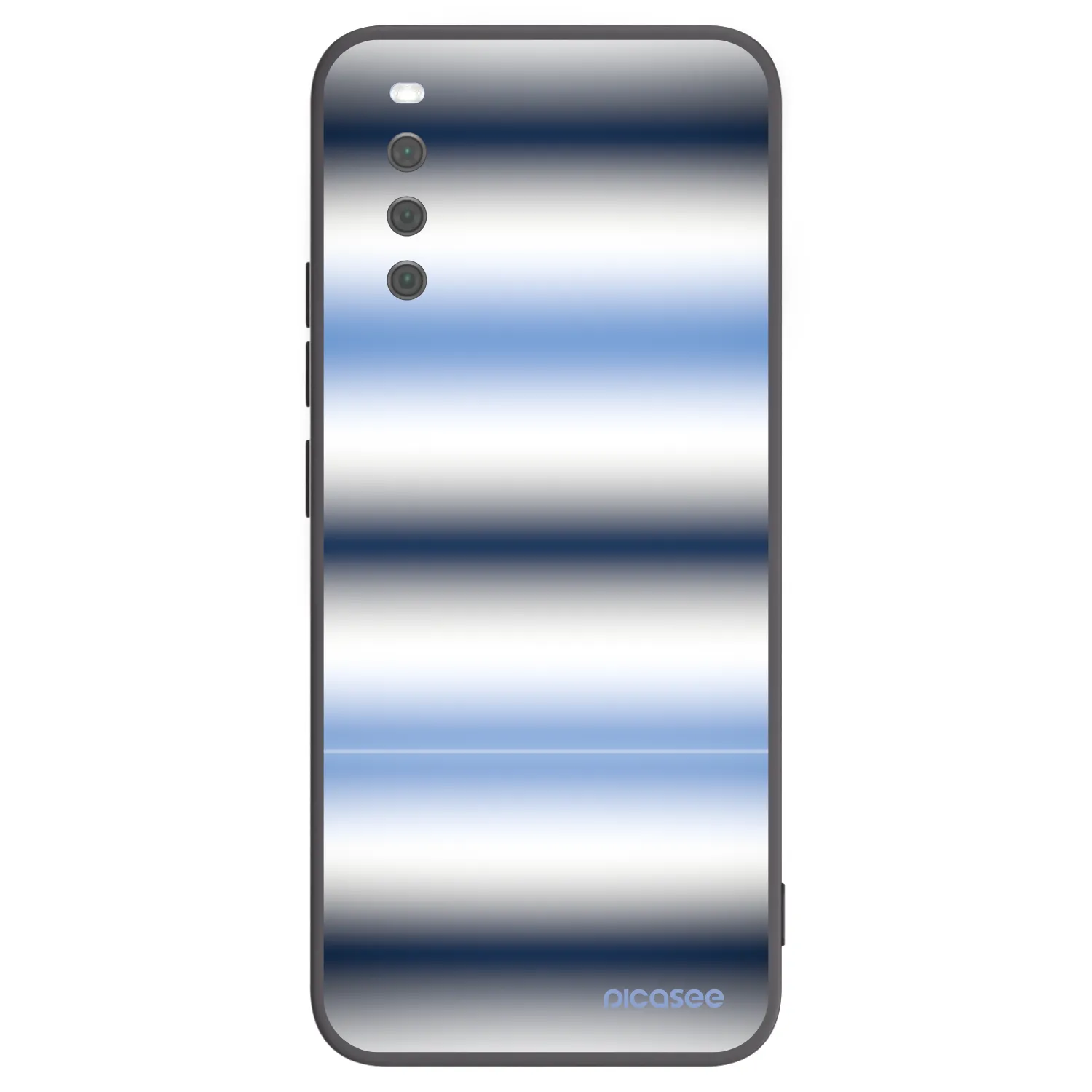 Picasee silikonski črni ovitek za Sony Xperia 10 III - Static Lines