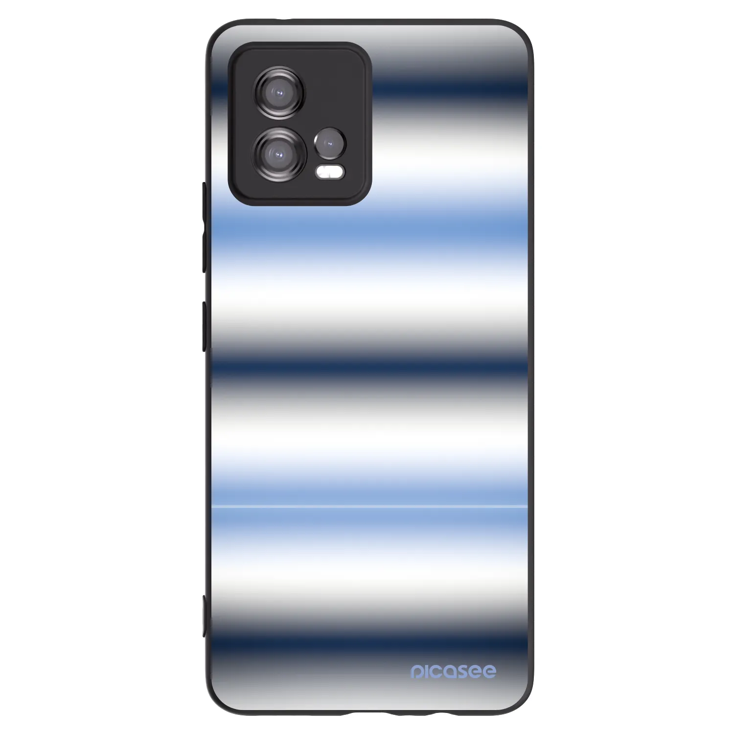 Picasee silikonski črni ovitek za Motorola Moto G72 - Static Lines