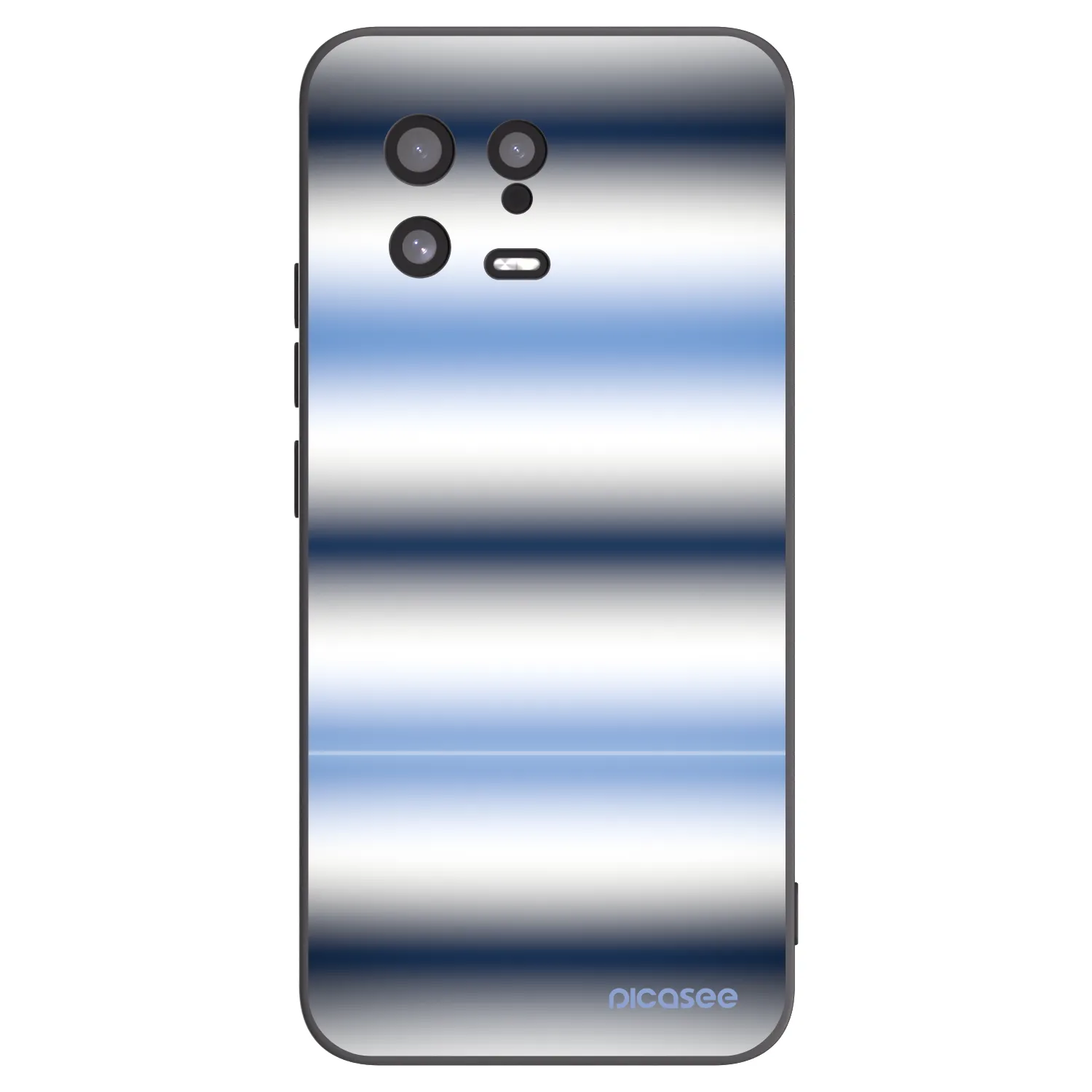 Picasee silikonski črni ovitek za Xiaomi 13 - Static Lines